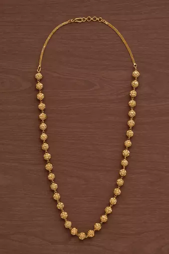 Antique finish golden necklace one gram gold