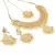 Gold kundan Brass necklace-sets