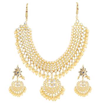 Gold kundan Brass necklace-sets 2