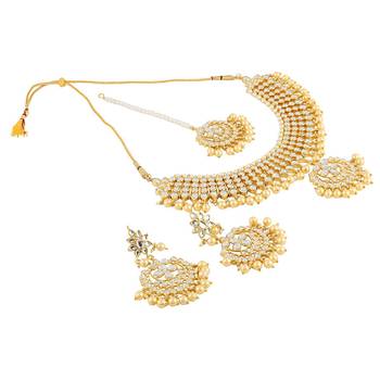 Gold kundan Brass necklace-sets 3