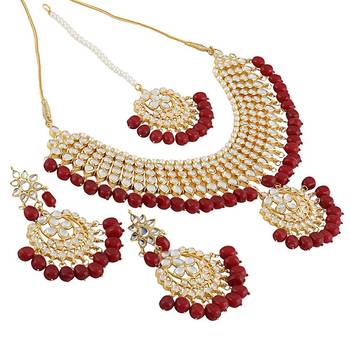 Gold kundan Brass necklace-sets 1