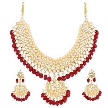 Gold kundan Brass necklace-sets 2