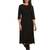 Black plain cotton stitched kurti