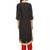 Black plain crepe stitched kurti