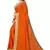 Orange chiffon printed chiffon sarees