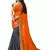 Orange georgette printed georgette sarees