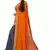 Orange georgette printed georgette sarees