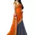 Orange georgette printed georgette sarees