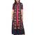Blue printed cotton stitched kurti