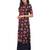 Blue printed cotton stitched kurti