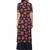 Blue printed cotton stitched kurti