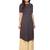 Blue printed crepe stitched kurti
