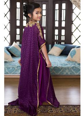 Violet Designer Kids Kaftan 4