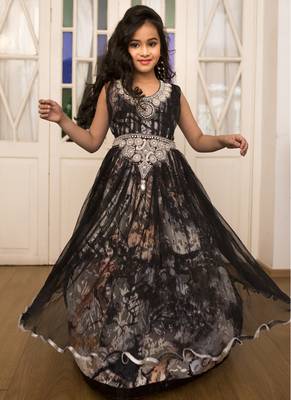 Multi Color Gown Partywear Style Kaftan 1