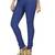 Blue Cotton Printed Cotton Lycra leggings