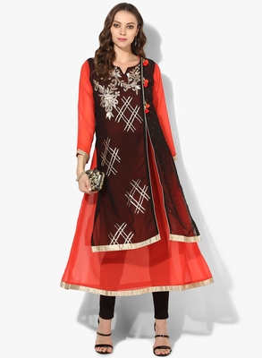double layer anarkali kurti
