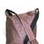 Dark Brown threaded multiple strips unisex jhola bag