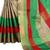Green woven cotton saree with blouse