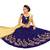 Navy blue Embroidery Soft Tifi Silk Designer Lehenga Choli With Blouse