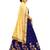 Navy blue Embroidery Soft Tifi Silk Designer Lehenga Choli With Blouse