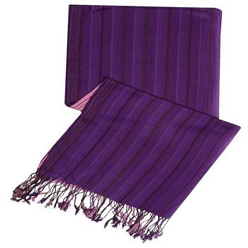 Purple  Viscose Islamic Style Stole Daily Wear Arabian Hijab 3