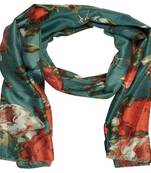 Blue  Cotton Islamic Style Stole Daily Wear Arabian Hijab