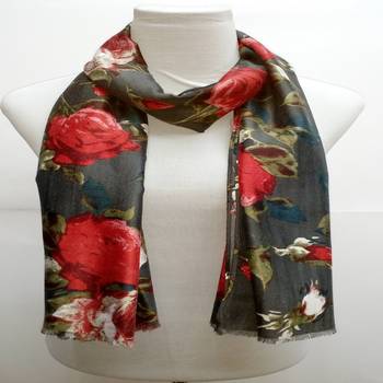 Grey Cotton Islamic Style Stole Daily Wear Arabian Hijab 1