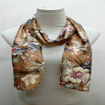 Brown  Cotton Islamic Style Stole Daily Wear Arabian Hijab 3