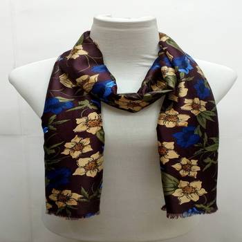 Purple  Cotton Islamic Style Stole Daily Wear Arabian Hijab 3