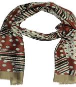 White  Cotton Islamic Style Stole Daily Wear Arabian Hijab