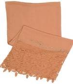 Brown Cotton Islamic Style Stole Daily Wear Arabian Hijab