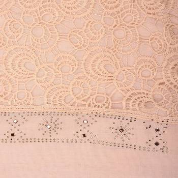 White Cotton Islamic Style Stole Daily Wear Arabian Hijab 3