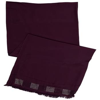 Purple  Cotton Islamic Style Stole Daily Wear Arabian Hijab 3