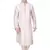 Men's Cream  Kurta With Nehru Collar Withintricate Cording  And Pleating i.e Chatai Effect With Gundi Buttons