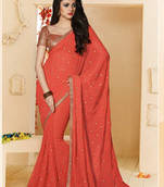 Chiffon Embroidery Saree and Embroidery border