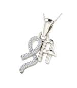 0.05 Ct Diamond Shree Pendant in 9KT White Gold