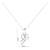0.05 Ct Diamond Shree Pendant in 9KT White Gold