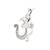 0.03 Ct Diamond Om Ganesh Pendant Pendant in 9KT White Gold