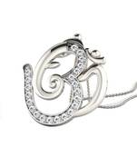 0.08 Ct Diamond Om Ganesh Pendant Pendant in 9KT White Gold
