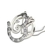 0.06 Ct Diamond Om Ganesh Pendant Pendant in 9KT White Gold