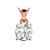 0.3 Ct Diamond Solitaire Pendant in 9KT Rose Gold