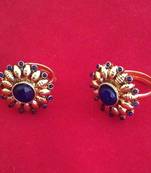 Adjustable Blue Flower golden traditional toe ring bichiya bichwa metti