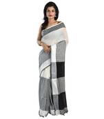  multicolor printed  pure khadi saree with blouse