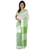  multicolor printed  pure khadi saree with blouse