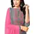 Charcoal Resham Embroidery Chanderi Salwar With Dupatta