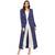 Vedic Apparel Womens Long Dark Blue Shrug