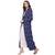 Vedic Apparel Womens Long Dark Blue Shrug