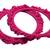 dark pink crochet thread metal bangles