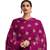 Magenta lace velvet salwar with dupatta