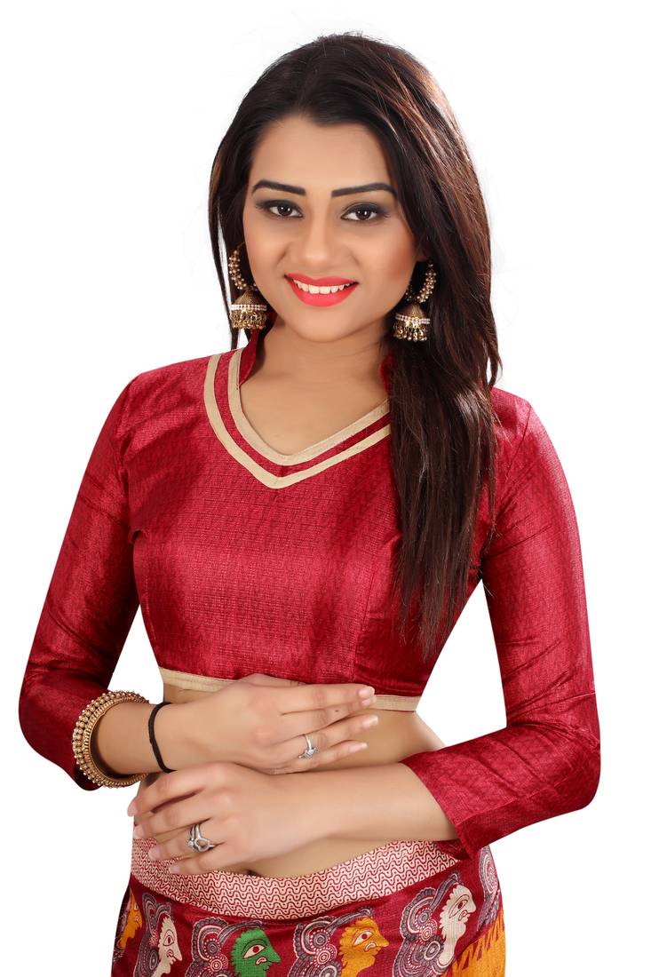 Mustard printed khadi saree with blouse